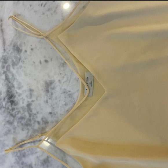 Aritzia Babaton XS yellow Camisole with mesh - Picture 5 of 5